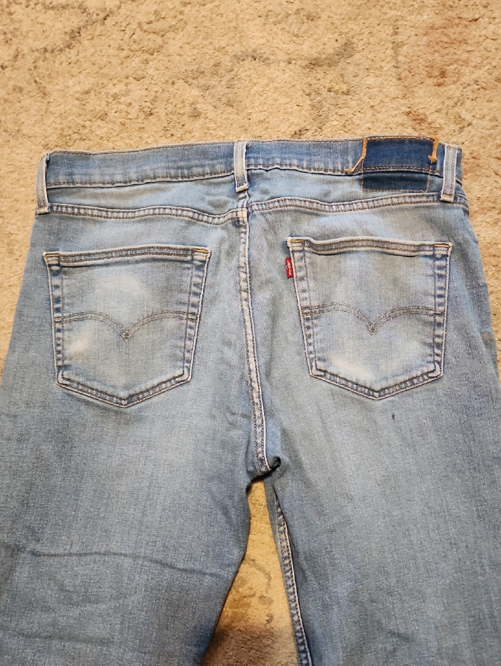Vintage Levis 505 Jeans Distressed Straight Leg Red Tab 90s 36X32